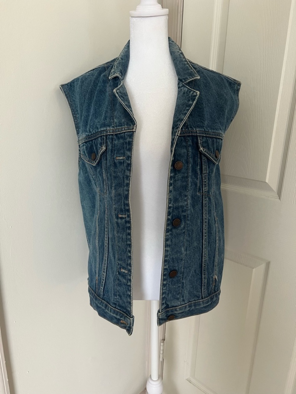 Calvin Klein Denim Jacket in Washed Blue